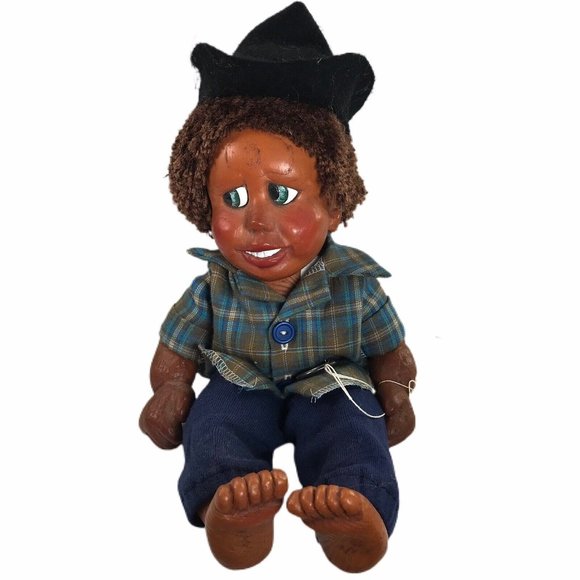 Wooden Doll Vintage Naber Kids Loui #57 1995 Signed 15" Collectible COA - Picture 1 of 8